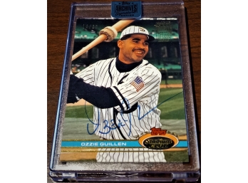 1991 Topps Stadium Club:  Archives Edition - Ozzie Guillen {Certified Autograph}