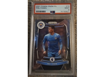 Phil Foden:  Premier League Prizm...PSA 9 'Near/ Mint'