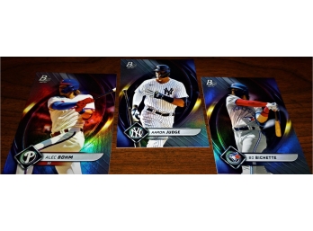 2022 Bowman Platinum:  Alec Bohm, Aaron Judge & Bo Bichette {3 Card Lot}