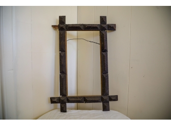 Antique Tramp Art Frame 23'x16'