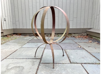 Vintage Modern Metal Yard Sculpture