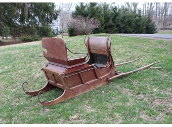 Antique Circa 1880  Russian Children's Sled