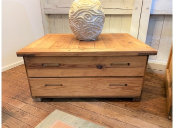 Vintage This End Up Two Drawer Coffee Table(top Items Not Included)