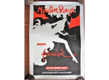 Moulin Rouge, Watusi Dans Frenise, Vintage Poster By Rene Gruau