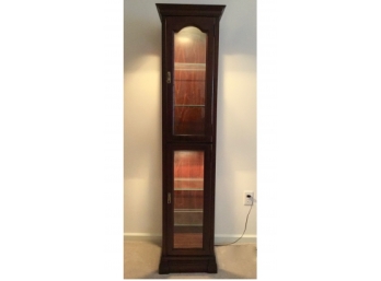 High Quality Dual Door Lighted Display Cabinet