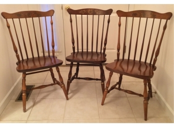 Three Vintage L. Hitchcock Chair Reproductions