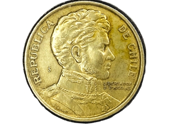 1979 Republic Of Chile One (1) Peso (Bernardo O'Higgins)