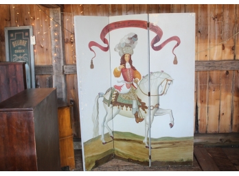 Handpainted Folding Screen