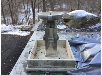 Frank Lloyd Wright Oak Bluff Fountain With Basin