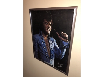 Collectible Framed Sincerely Elvis Poster