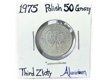 1975 Polish Fifty (50) Groszy (Third Zloty)