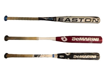 Baseball Bats - DeMarini-5, DeMarini-13 And Easton-12