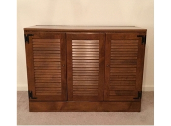 Vintage Ethan Allen Maple Stereo Cabinet