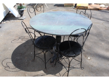 Vintage Ice Cream Parlor Table