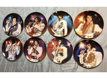 8-piece Limited Edition Elvis Plate Set For 'Remembering Elvis' Series