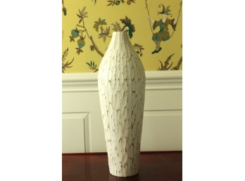 Lovely PEELD VASE By CRATE & BARREL In Antique White!