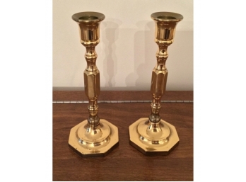 Ethan Allen Brass Candlesticks