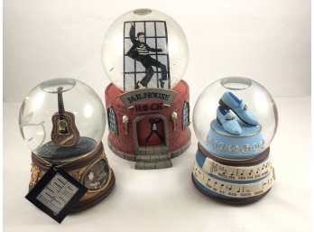 Limited Edition Elvis Premiere Edition Snow Globes 2002