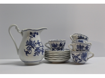 Zwiebelmuster Blue & White Tea Set