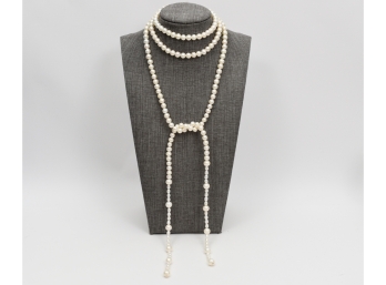 Genuine Pearl Single Strand Open Necklace