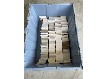 Massive Box Of Approx 4000 Baseball Cards Organized