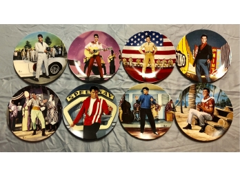 8-piece Limited Edition Elvis Presley Plate Set For 'Elvis On The Big Screen' Series