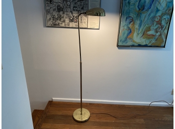 Vintage Brass Clam Floor Lamp