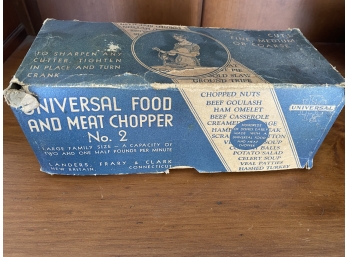 Vintage Universal Food & Meat Processor In Original Box