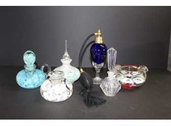 Perfume Bottles & Ash Tray