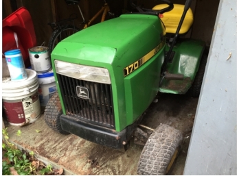 John Deere 170 Tractor With Snow Plow And Mower Deck (See Additional Photos)