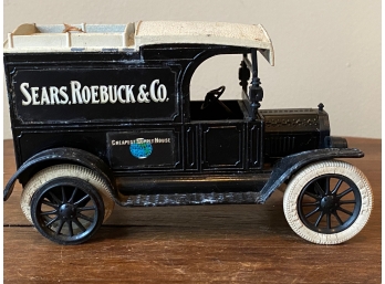 Sears, Roebuck & Co Cast Iron Bank With Key