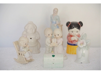 Group Of Figures Including Precious Moments - 7 Pieces