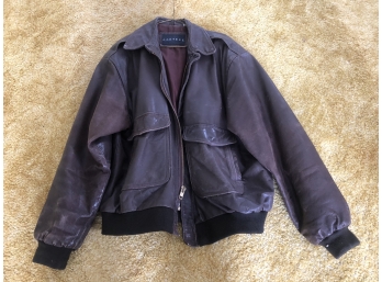 Men's Leather Coat Size XL