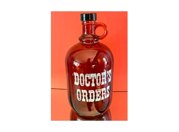 Large Brown 'Doctors Orders' Jug