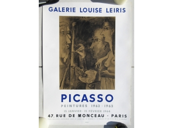 Original Picasso Lithograph Exhibition Poster 1964