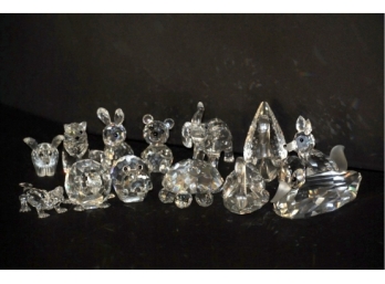 Swarovski Crystal Small Animal Group - Twelve Pieces