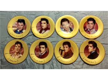 8-piece Limited Edition Elvis Presley Plate Set For 'Solid Gold Elvis' Series