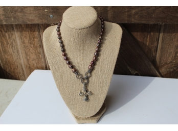 Cross & Beaded Necklace