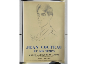 Original Exhibition Poster Jean Cocteau Et Son Temps 1965