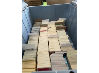 Box Of 1980s/1990s Baseball Card Partial Sets( Blue Box)