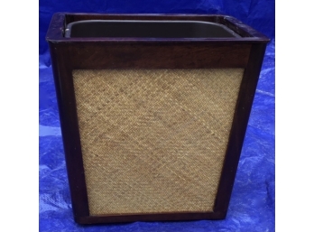 Woven Cane Waste Basket