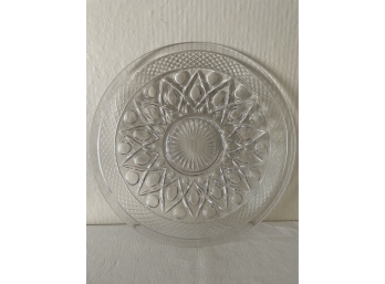 Vintage Pressed Glass Plate