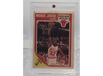 1989 FLEER # 21 MICHAEL JORDAN _ CHICAGO BULLS  HOF