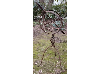 Vintage Iron Outdoor Armillary Sphere