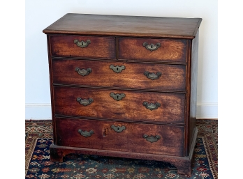 ANTIQUE CHIPPENDALE MAHOGANY  CHEST of DRAWERS