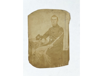 ALBUMENT PHOTOGRAPH of a CIVIL WAR SOLDIER