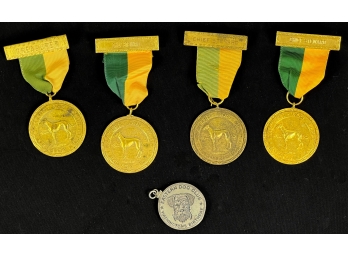 (5) 1911  EASTERN DOG CLUB of BOSTON MEDALS