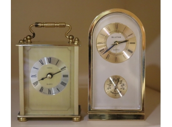 Bulova And Vivani Quartz Clocks