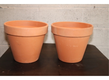 Pair Of Terracotta Flower Pots