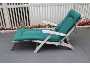 Teak Wood Lounge Chair With Cushion